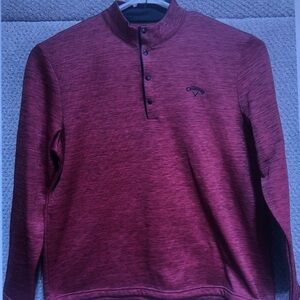 Callaway Men's Quarter-Placket Pullover - Burgundy